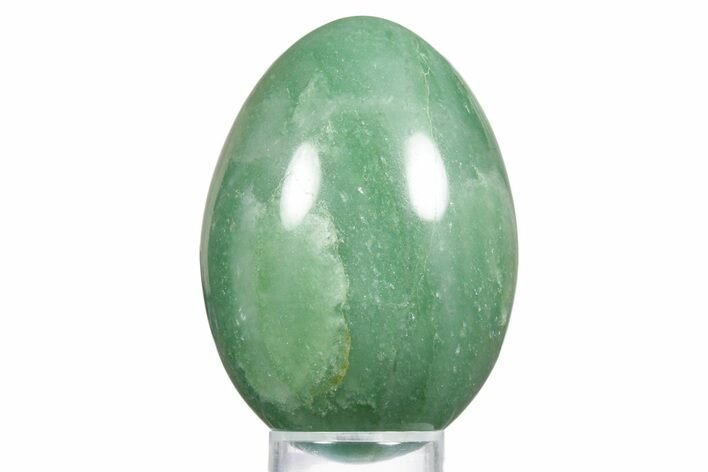Polished Green Aventurine Egg - India #356274